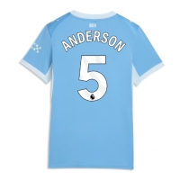 Manchester City Elliot Anderson #5 Hemmatröja Dam 2026-27 Kortärmad